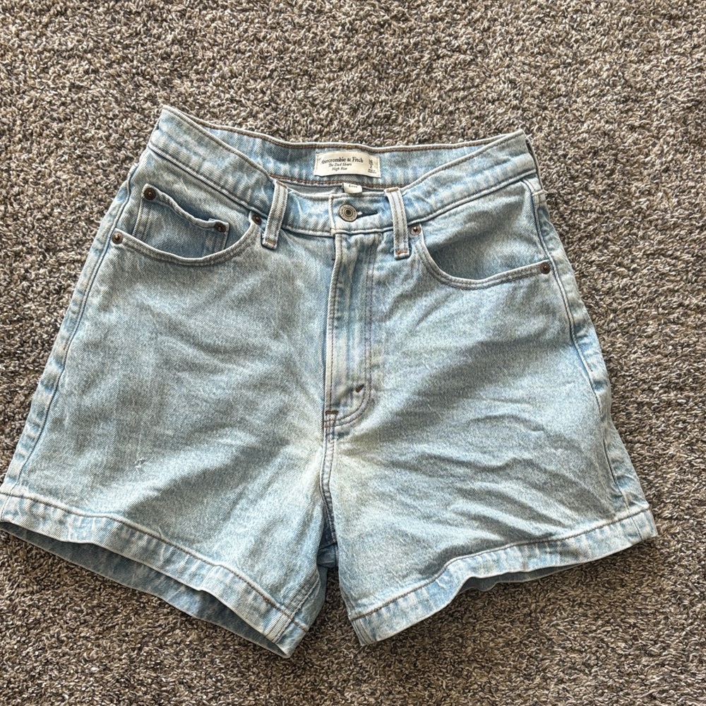 Abercrombie & Fitch Light Blue Jean Shorts